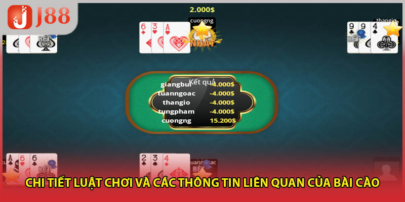 Chi tiết luật chơi và các thông tin liên quan của bài cào